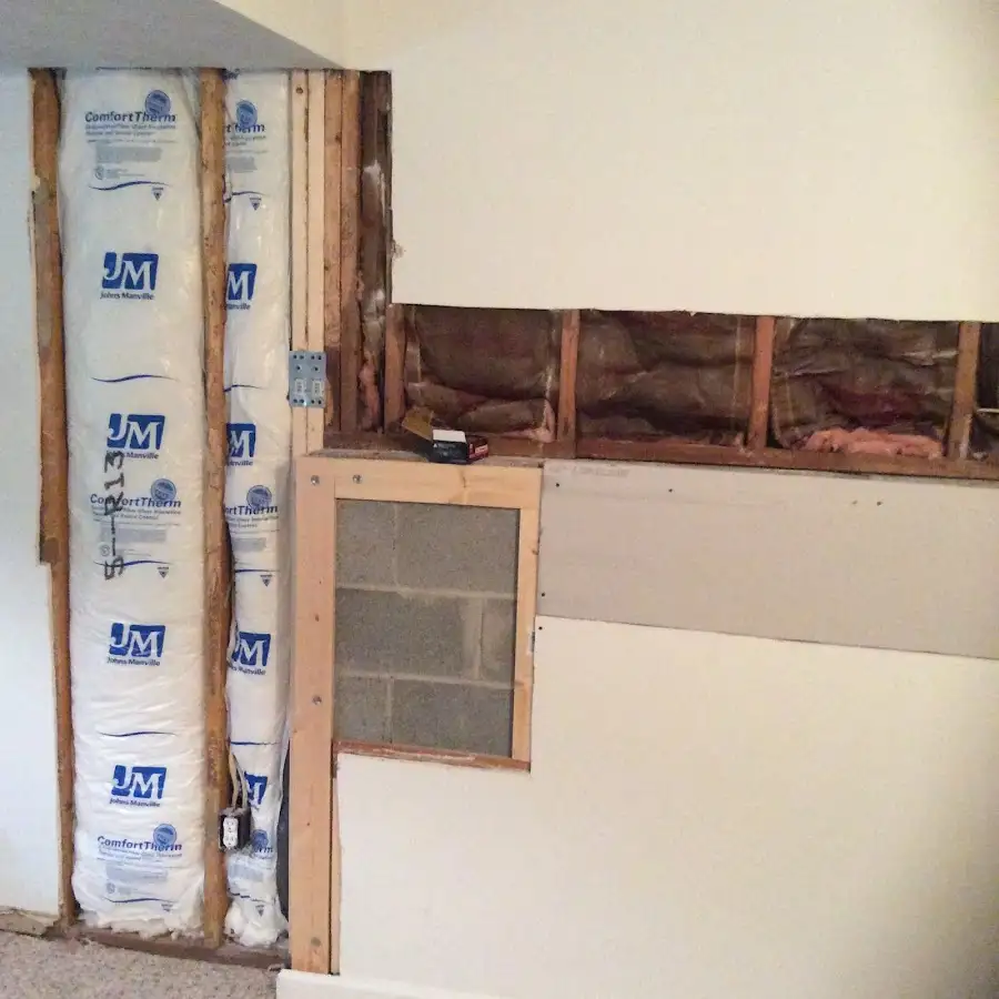 Wall insulation replacement during Contents Cleaning & Restoration in Sparks